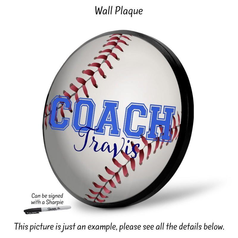 Baseball Coach Plaque, SP11