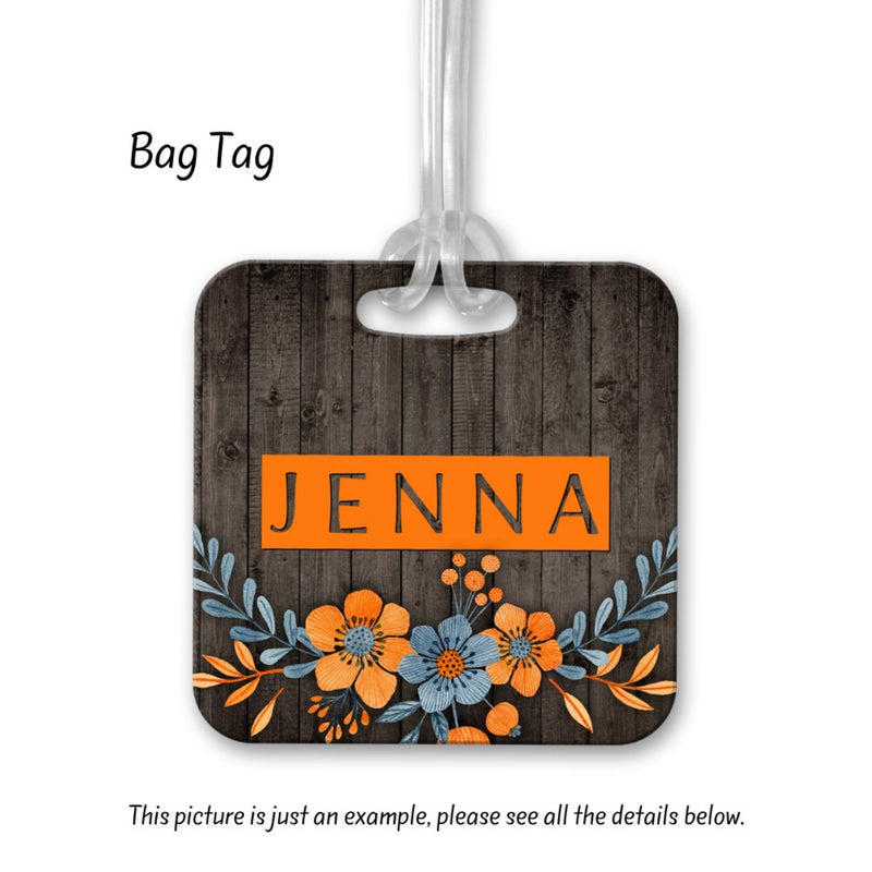 Floral Personalized Bag Tags,BA32