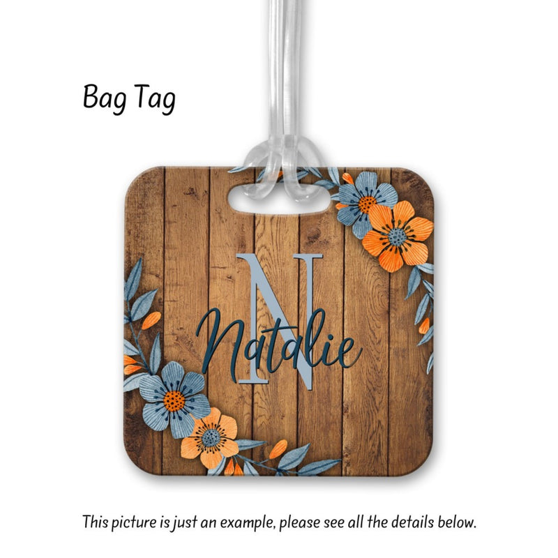 Floral Personalized Bag Tags,BA33
