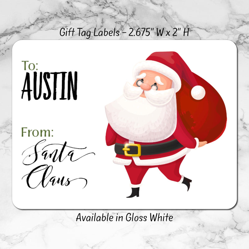 Santa Gift Tags, Santa Labels, North Pole, Christmas Gift Labels, Gift Tags, Christmas Tags, Christmas Tags, Christmas Stickers, Gift Tag