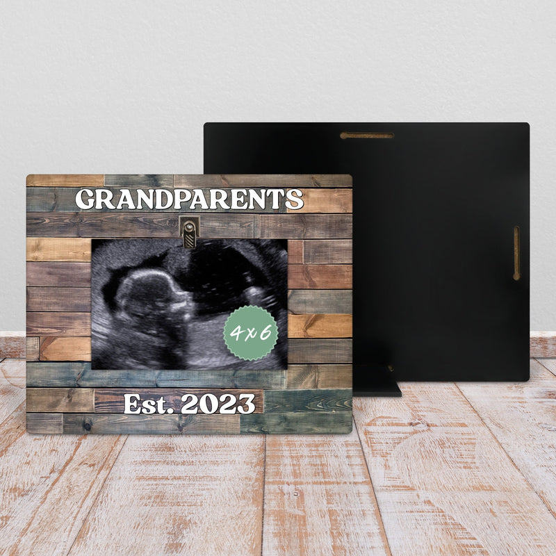 Custom Ultrasound Frame: A Grandparents Gift for New Baby Announcement