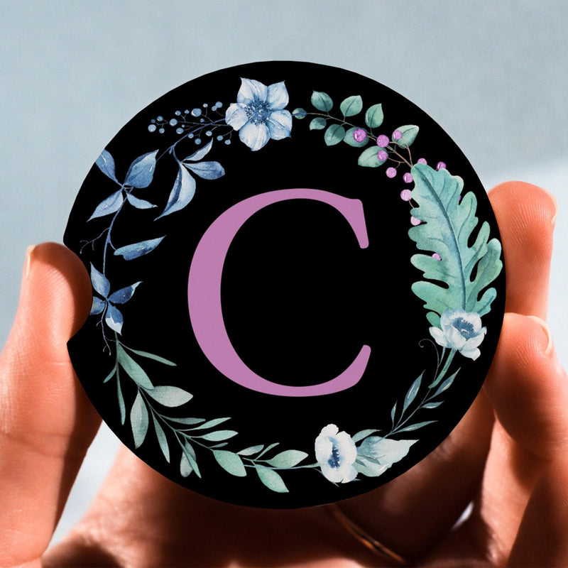 Boho Car Coasters - Cute Custom Coaster Set for Car Decor & Wedding Favors