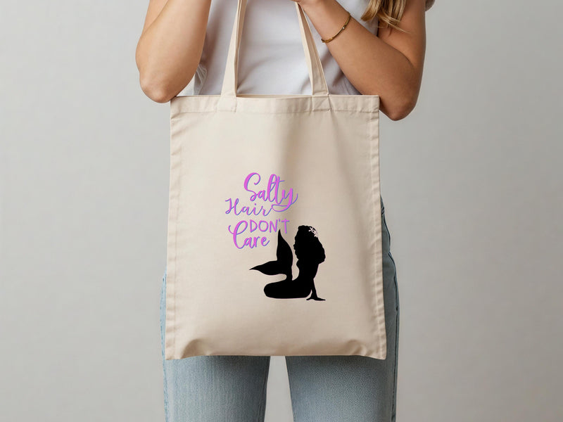 Mermaid Kisses Starfish Wishes, Mermaid Bag, Gift for Her, Tote Bag, Gift for Wife, Canvas Tote Bag, Canvas Bag, Personalized Tote, TG38