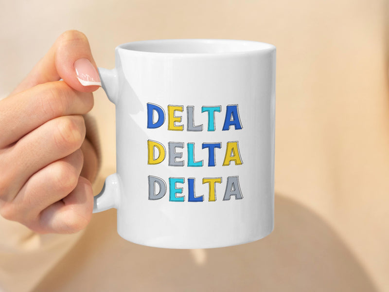 Delta Delta Delta Sorority Mug – Perfect Sorority Gift!