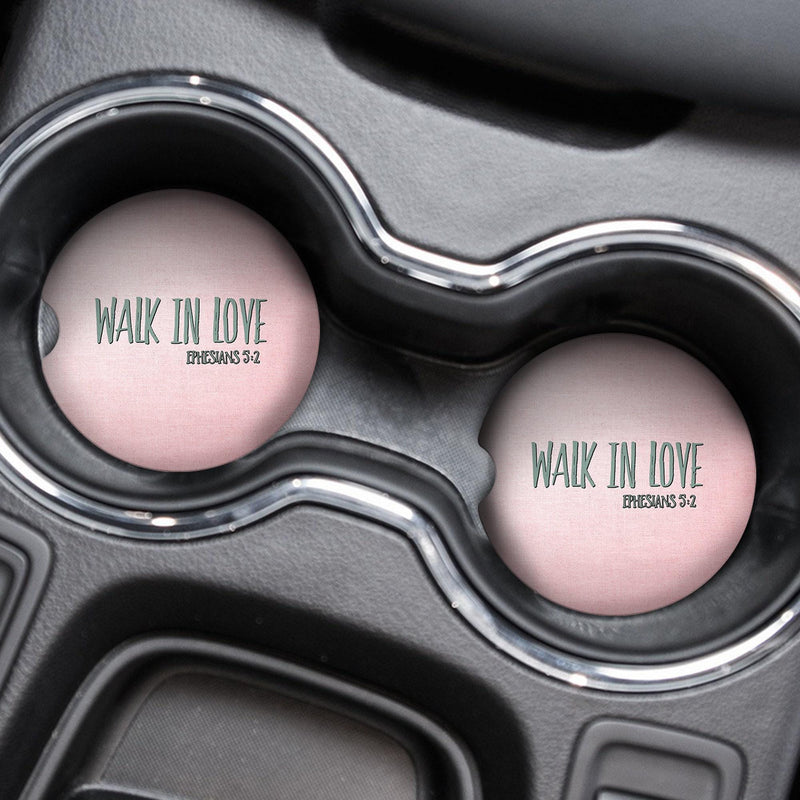 Car Coasters: Rubber & Sandstone - 2.56" Diameter