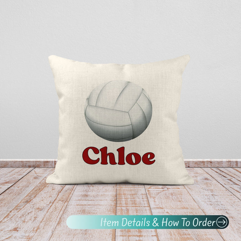 Volleyball Pillow - Personalized Player, Coach or Team Gift
