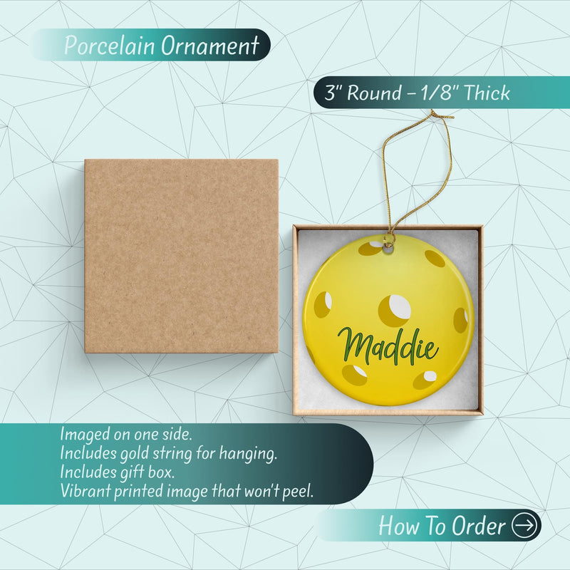 Pickleball Ornaments - Sports Keepsake and Unique Stocking Stuffer