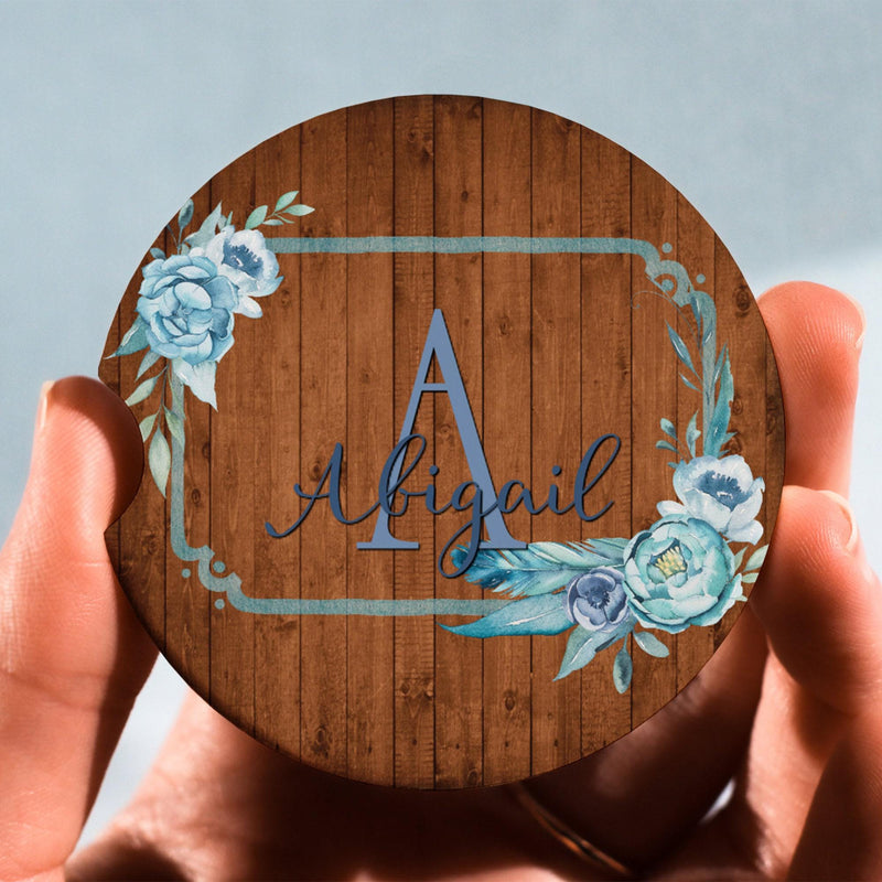 Boho Car Coasters - Cute Custom Coaster Set for Car Decor & Wedding Favors