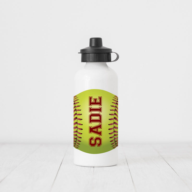 Softball, Softball Gifts, Gift for Her, Softball Water Bottle, Team Gifts, Sports Water Bottle, Softball Team, Softball Player Gift, SB02