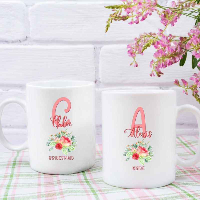 Personalized Bridesmaid Proposal & Bridal Party Gift Mugs