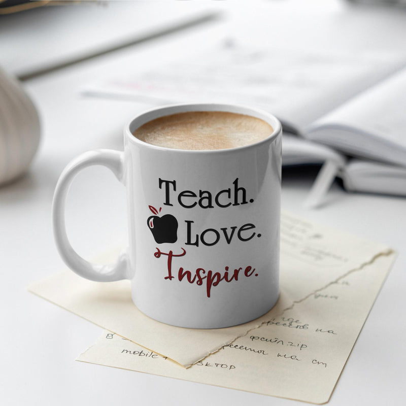 Personalized Teacher Appreciation Mug - Unique Custom Name Coffee Cup