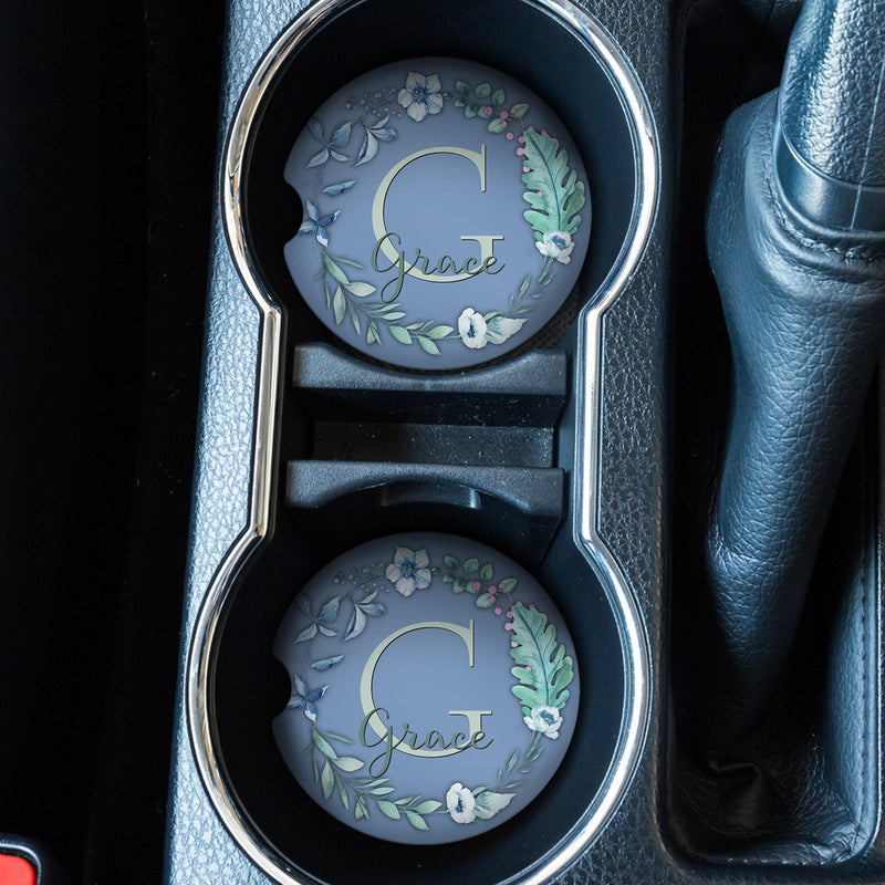 Boho Car Coasters - Cute Custom Coaster Set for Car Decor & Wedding Favors