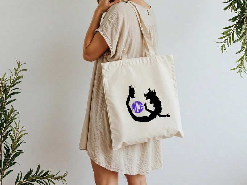 Mermaid Kisses Starfish Wishes, Mermaid Bag, Gift for Her, Tote Bag, Gift for Wife, Canvas Tote Bag, Canvas Bag, Personalized Tote, TG37