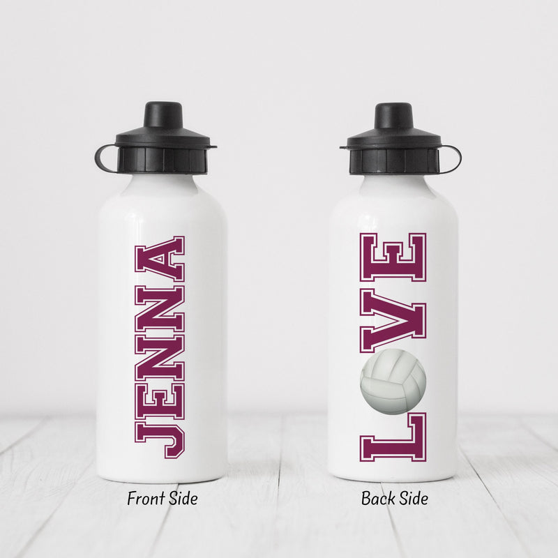 Volleyball Gift, Volleyball Water Bottle, Volleyball Team, Team Gifts, Personalized Water Bottle, Sports Water Bottle, Water Bottle, SB20