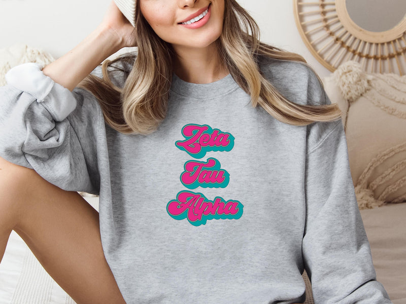 Zeta Tau Alpha Sweatshirt – Big Little Sorority Gift