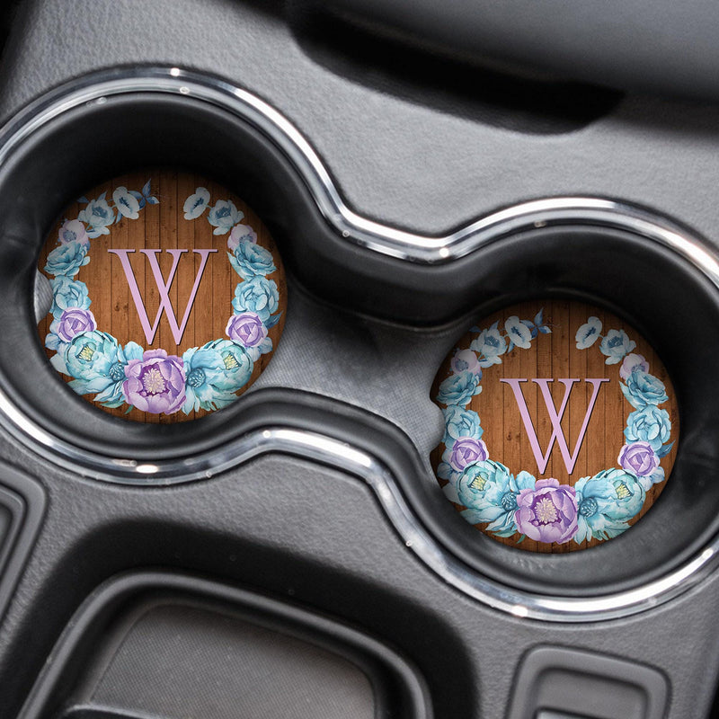 Boho Car Coasters - Cute Custom Coaster Set for Car Decor & Wedding Favors