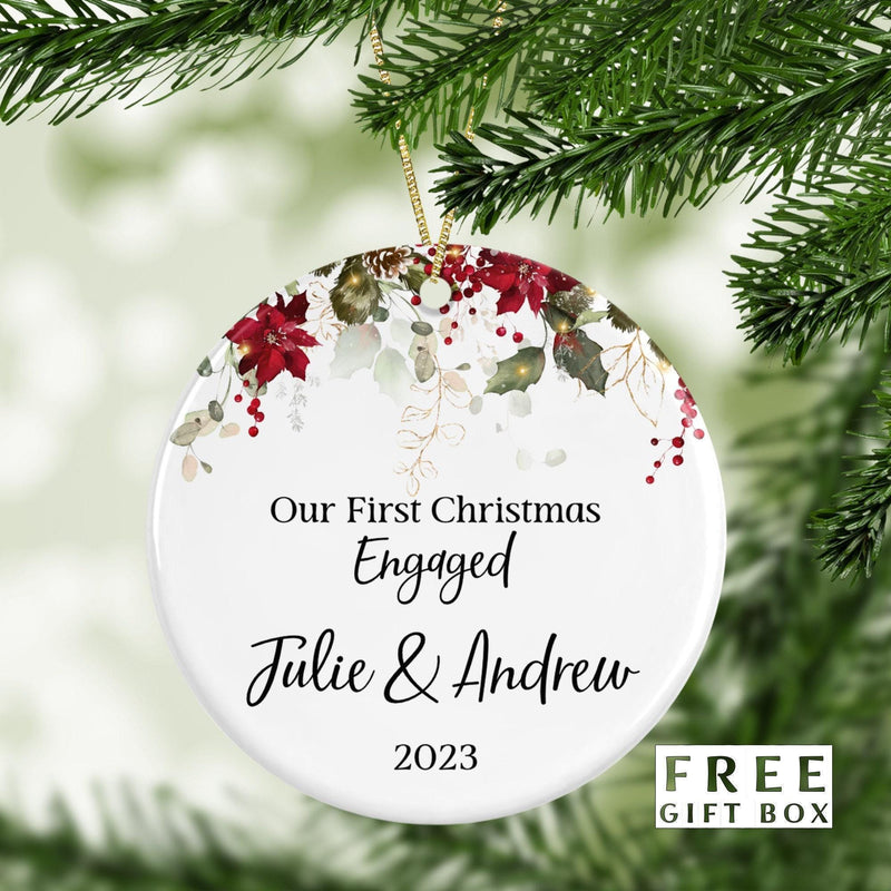Personalized First Christmas Name Ornament - The Ultimate Newlywed and Engagement Gift