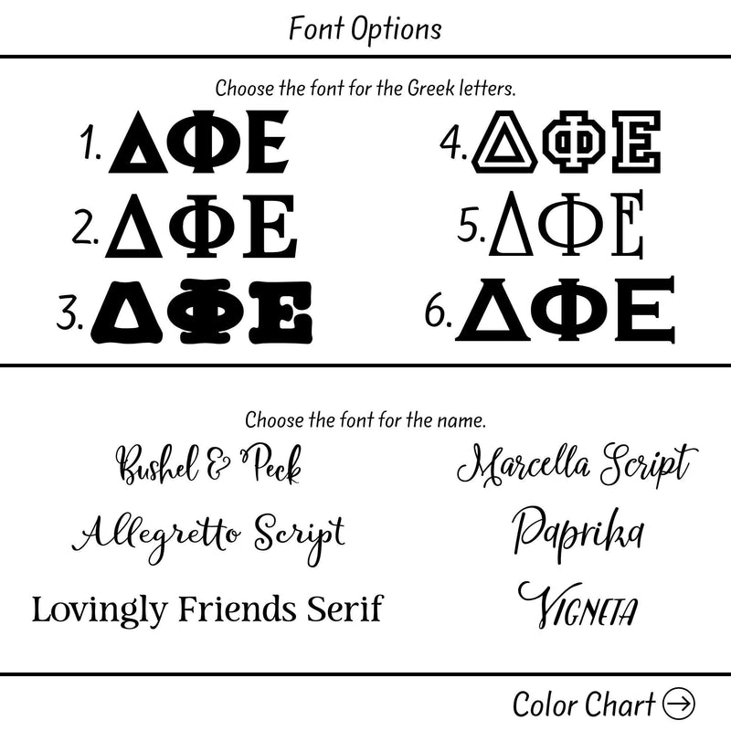 Delta Phi Epsilon Custom Skinny Tumbler - Perfect Sorority Gift