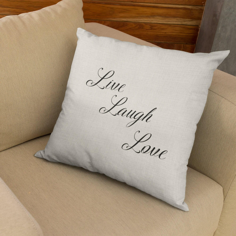 Live Laugh Love, Custom Pillow, Pillow Cover, Wedding Gift, Anniversary Gift, Housewarming Gift, Home Gifts, PI09