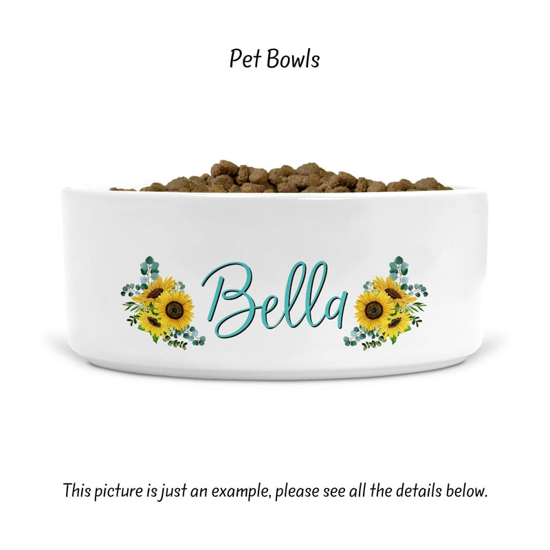 Pet Bowl, Dog Bowl, Cat Bowl, Dog Lover Gift, Cat Lover Gift, Dog Gift, Dog Accessories, Cat Gift, Dog Lover, Personalized Dog,PB06