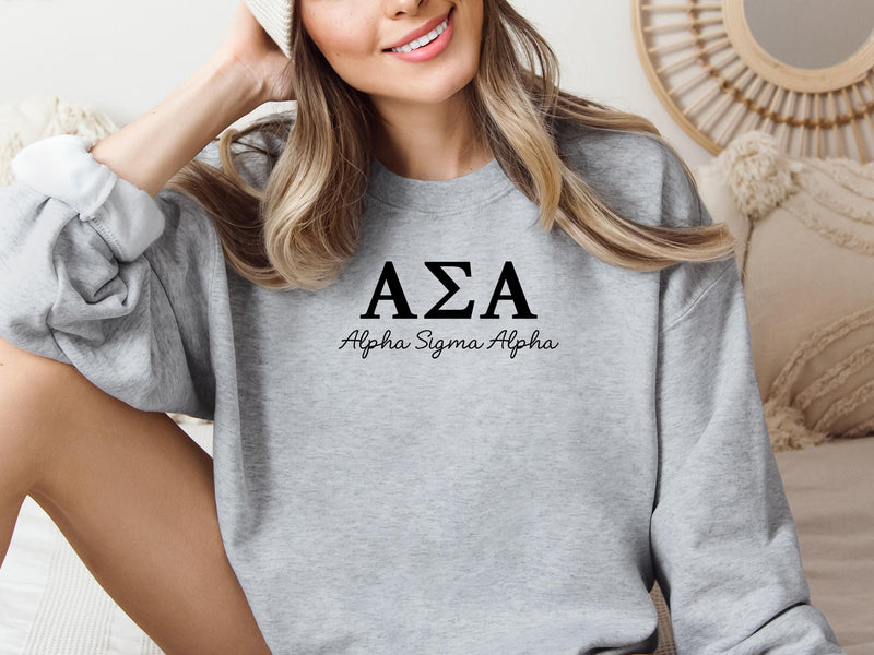 Alpha Sigma Alpha Sweatshirt – Big Little Sorority Gift