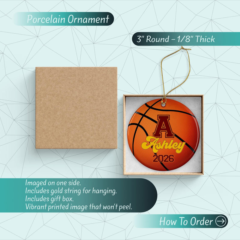 Girl Basketball Ornament: Unique Graduation & Holiday Gift