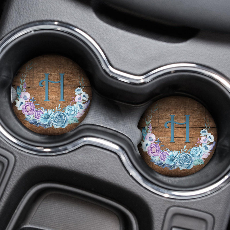 Boho Car Coasters - Cute Custom Coaster Set for Car Decor & Wedding Favors