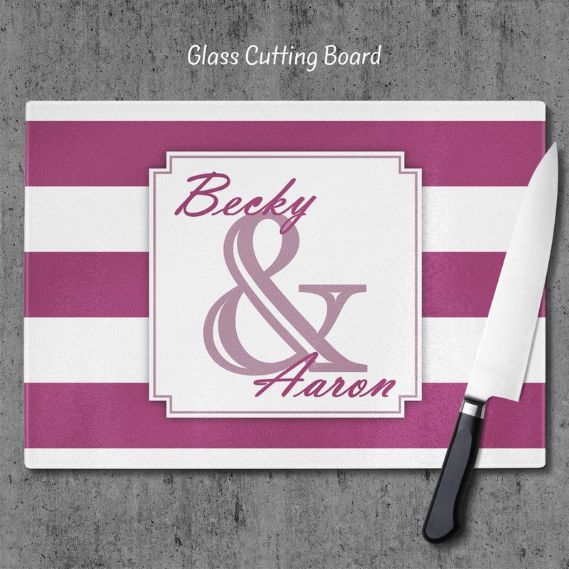 Personalized Cutting Board, Glass Cutting Board, Cutting board, Kitchen Decor, Wedding Gift, Anniversary Gift, Housewarming Gift, GC02