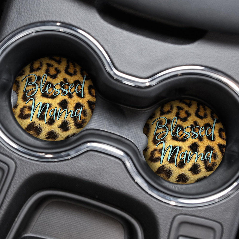 Blessed Mama Car Coasters Gift for Her Mothers Day Gift Wedding Favors Best Friends Gifts Graduation Gift Gifts for Mom Sister Gift, CC80