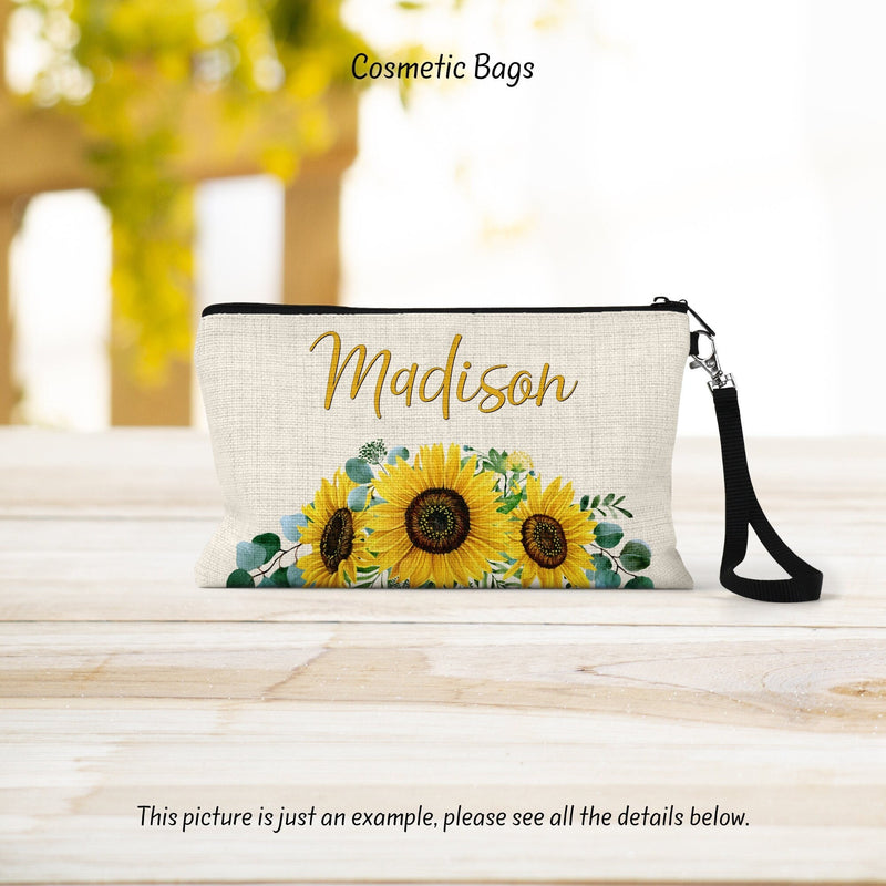 Sunflower Makeup Bag - Ideal Bridesmaid, Girlfriend & Best Friend Gift