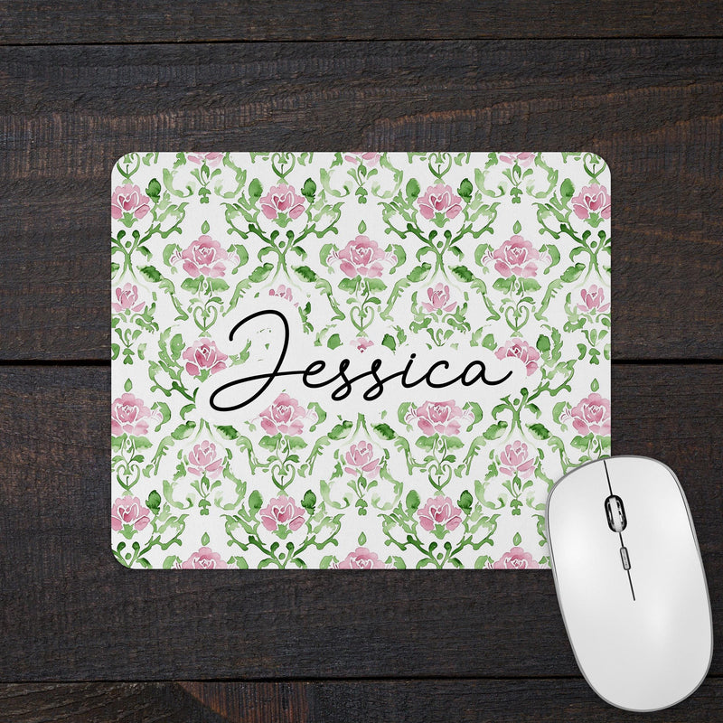 Retro Shabby Chic Mousepad – Office Gift & Desk Accessory