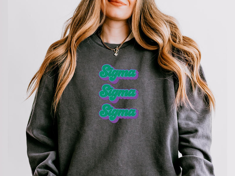 Tri Sigma Sweatshirt – Sigma Sigma Sigma Big Little Sorority Gift