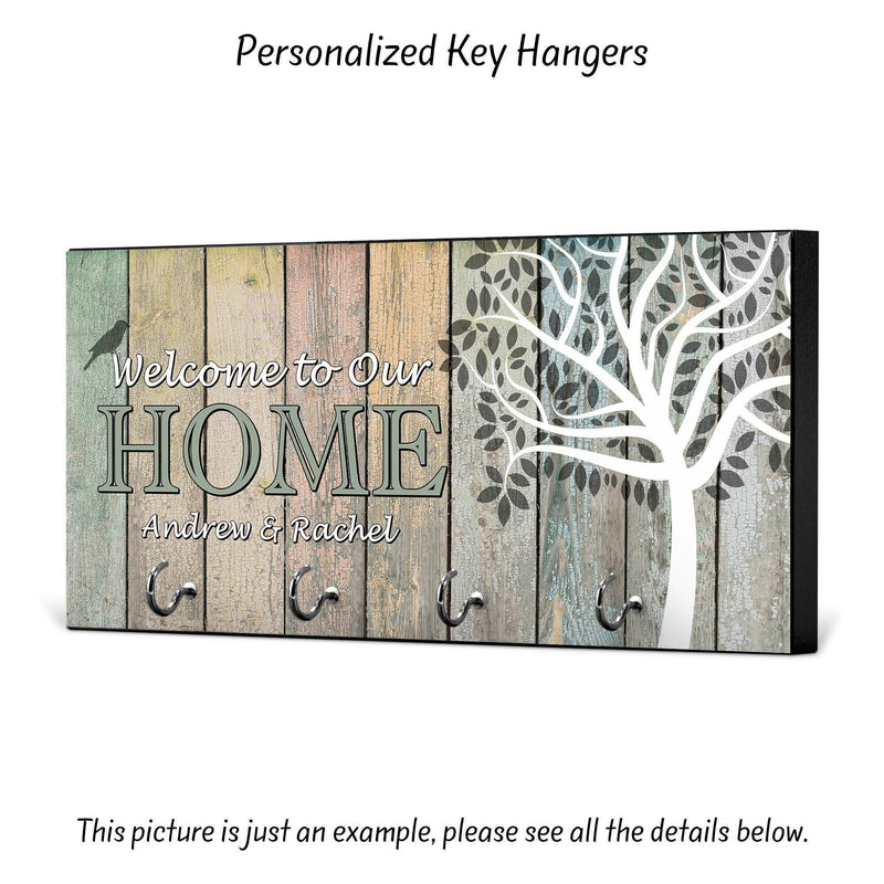 Key Holder for Wall, Wedding Gift, Welcome to Our Home, Anniversary Gift, Housewarming Gift, New Home, Key Holder, Key Hanger, KH42
