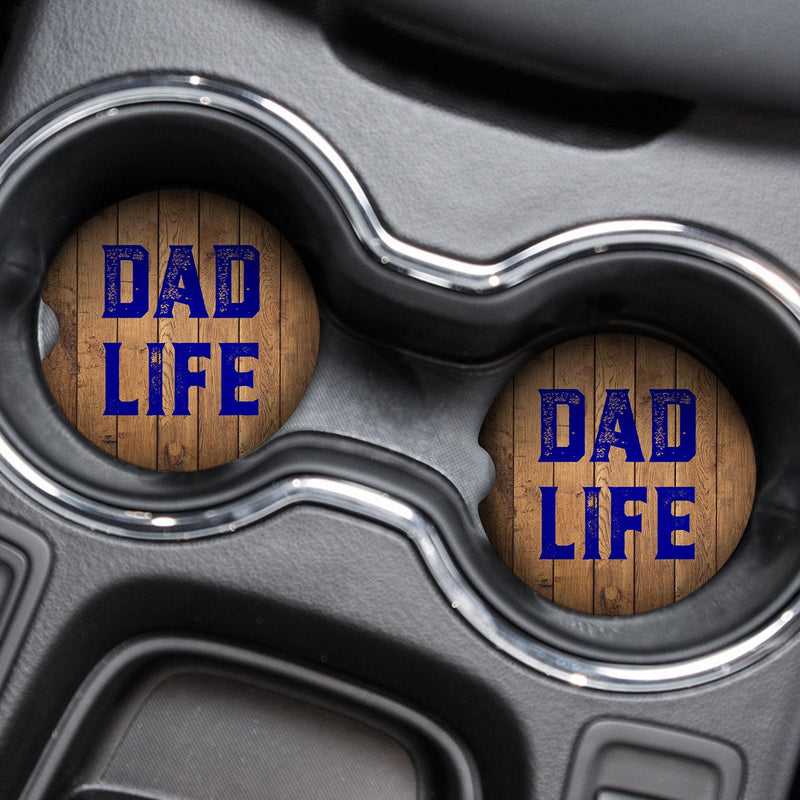 Dad Life, Fathers Day, Gifts for Dad, Car Coasters, Personalized Gift, Gift for Guy, Anniversary Gift, Monogram Coasters, CC43