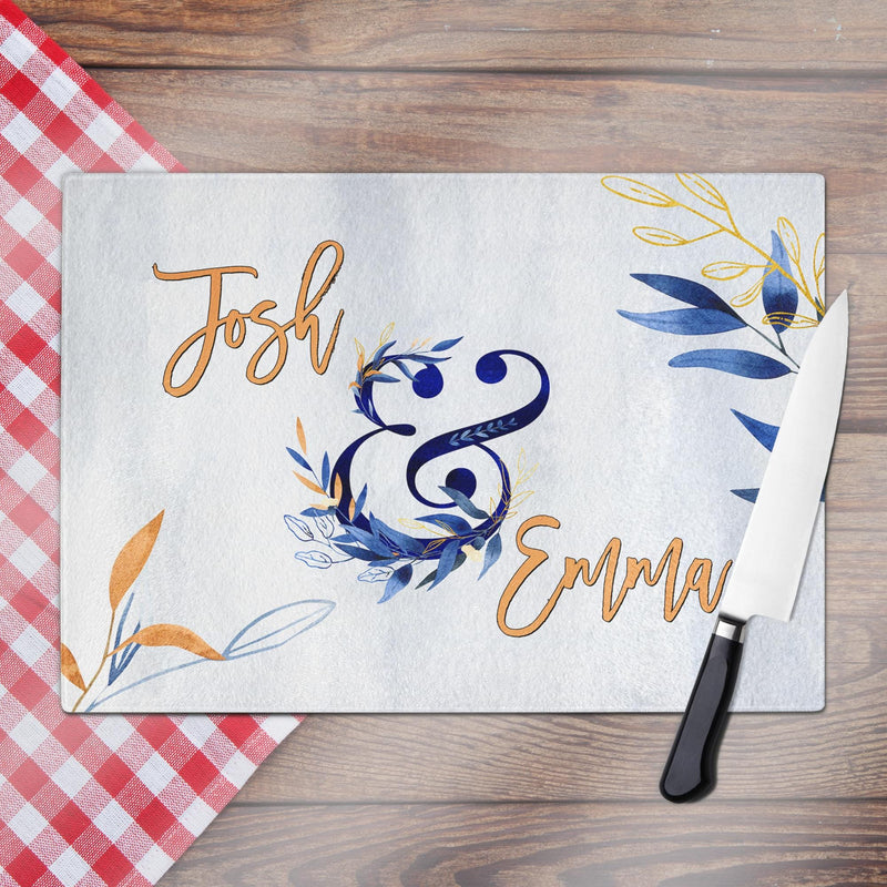 Customized Glass Cutting Board - Perfect for Engagement, Newlywed, and Housewarming Gifts