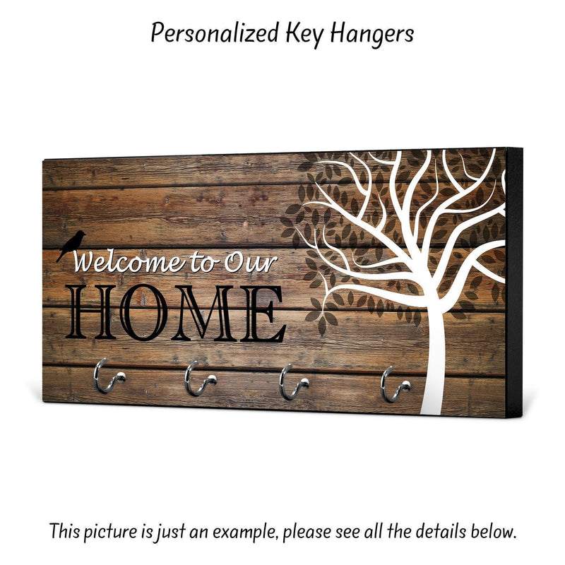 Wedding Gift, Welcome to Our Home, Anniversary Gift, Home Decor, Housewarming Gift, New Home, Key Holder, Key Hanger, KH03