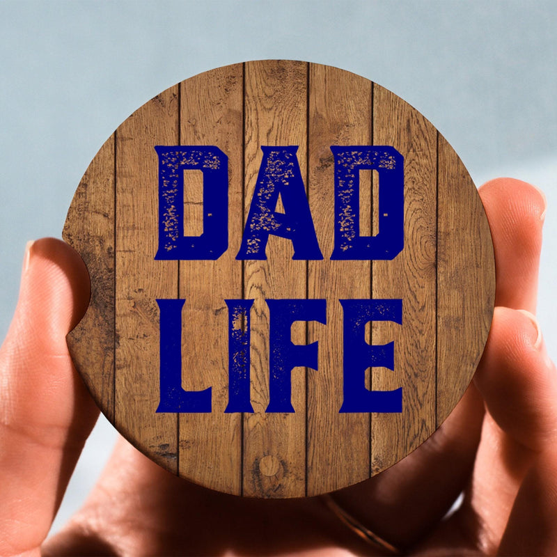 Dad Life, Fathers Day, Gifts for Dad, Car Coasters, Personalized Gift, Gift for Guy, Anniversary Gift, Monogram Coasters, CC43