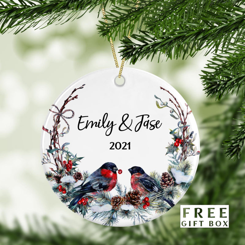 Our First Christmas Engaged Ornament - Couples & Family Christmas Tree Keepsake
