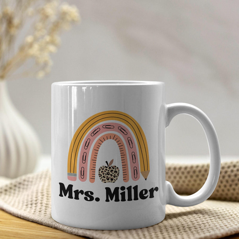 Personalized Teacher Mug - Custom Teacher Appreciation Gift