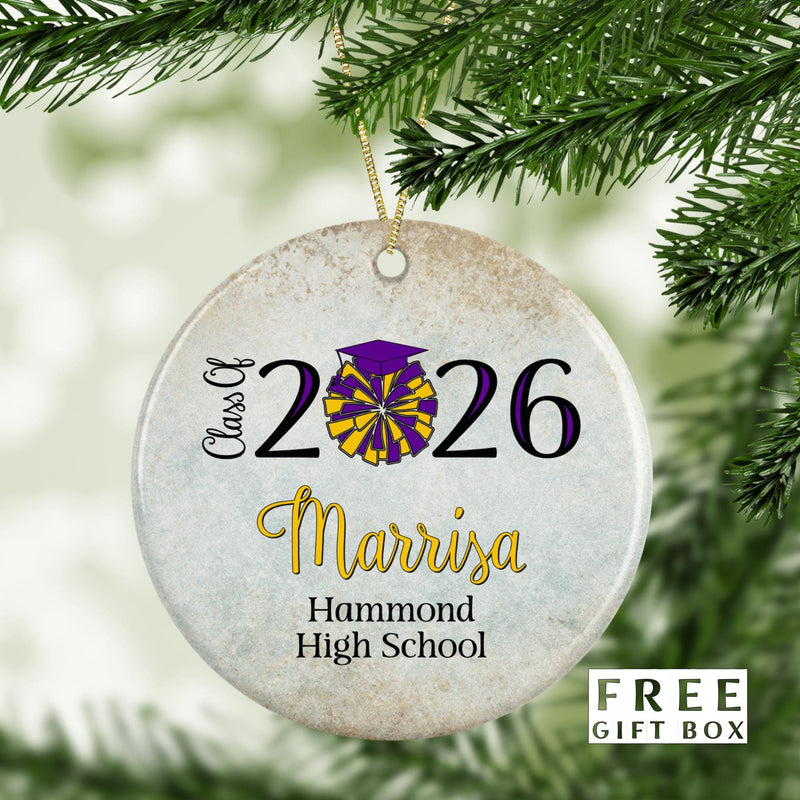 Cheerleader Ornament - Perfect Graduation & Christmas Gift