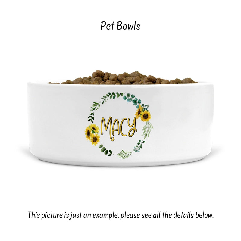 Pet Bowl, Dog Bowl, Cat Bowl, Dog Lover Gift, Cat Lover Gift, Dog Gift, Dog Accessories, Cat Gift, Dog Lover, Personalized Dog,PB06