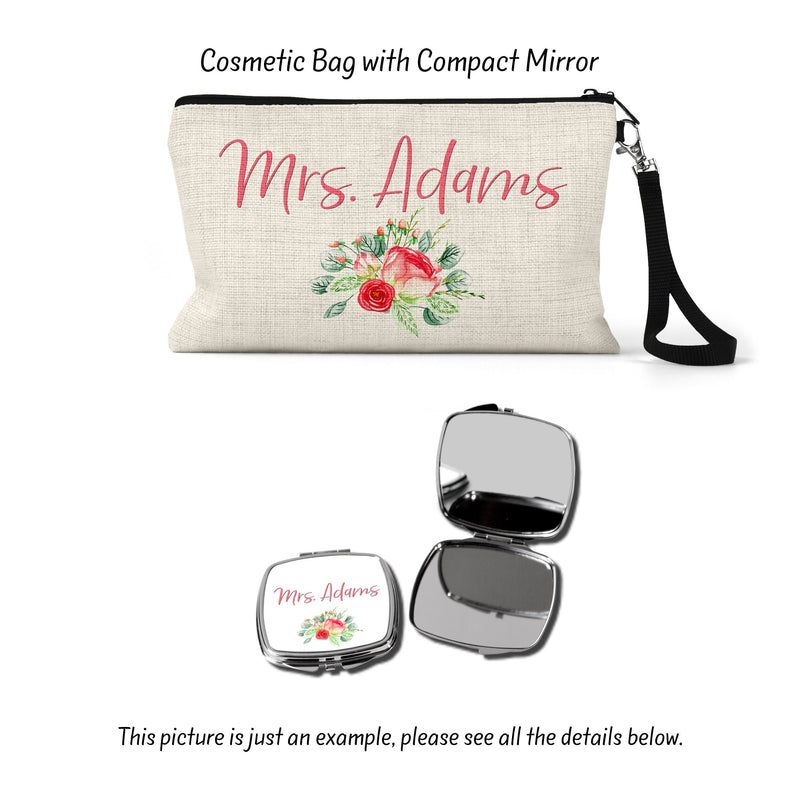 Custom Floral Makeup Organizer - Ideal Best Friend Birthday & Appreciation Gift