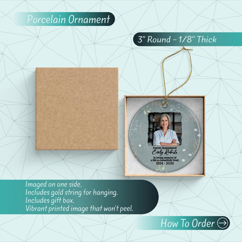 In Loving Memory Ceramic Ornament