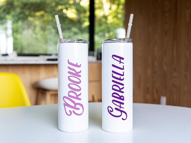 Skinny Tumbler, Beach Tumbler, Tumbler with Straw, Bridesmaid Tumbler, Bridesmaid Gift, Bachelorette Party, Bridal Party Gifts, DS01