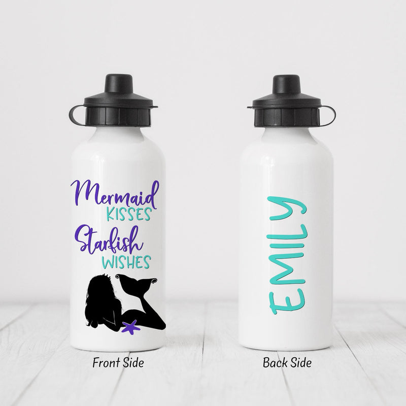 Mermaid Gift, Gift for Her, Nurse Water Bottle, Personalized Water Bottle, Sports Water Bottle, Custom Water Bottle, DB13
