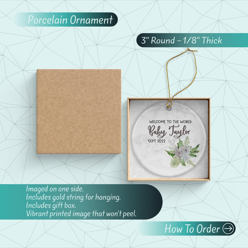 Personalized Expecting Ornament: Baby&