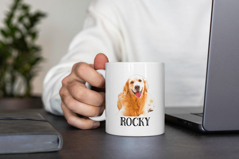 Custom Pet Portrait Mug: Personalized Dog or Cat Photo Gift