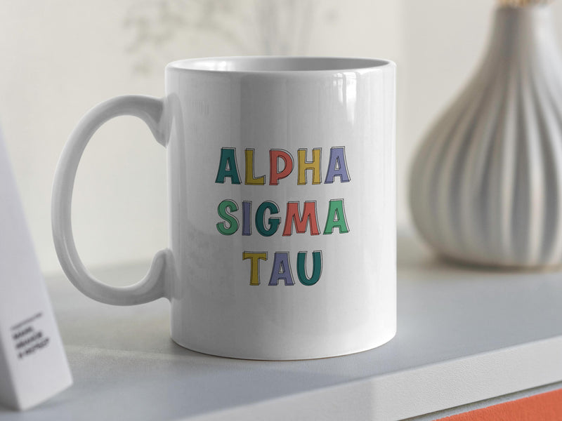 Alpha Sigma Tau Sorority Mug – Perfect Sorority Gift!