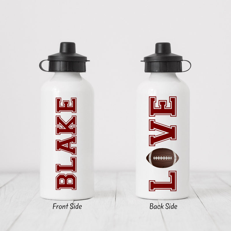 Football Gift, Football Water Bottle, Football Team, Team Gifts, Personalized Water Bottle, Sports Water Bottle, Water Bottle, SB32