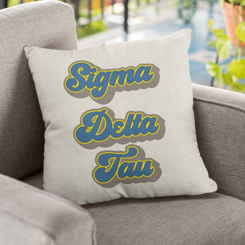 Sigma Delta Tau Sorority Pillow - Perfect Big Little Gift!